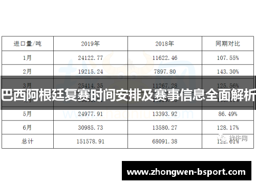 巴西阿根廷复赛时间安排及赛事信息全面解析