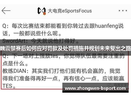 魏震禁赛后如何应对罚款及处罚措施并规划未来复出之路
